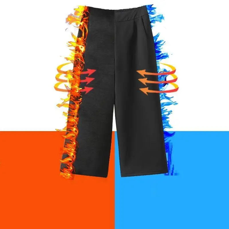 Pantalones Loose Dames Kleding Joggers Cargo Women Autumn Winter High Waist Casual Rok Woolen Uzun Wide Leg Pants Trousers | Женская