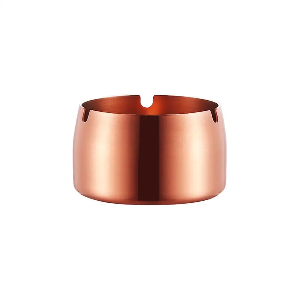 

Ashtray 100% new high quality drop resistant high temperature easy to clean round stainless steel ashtray #4M15
