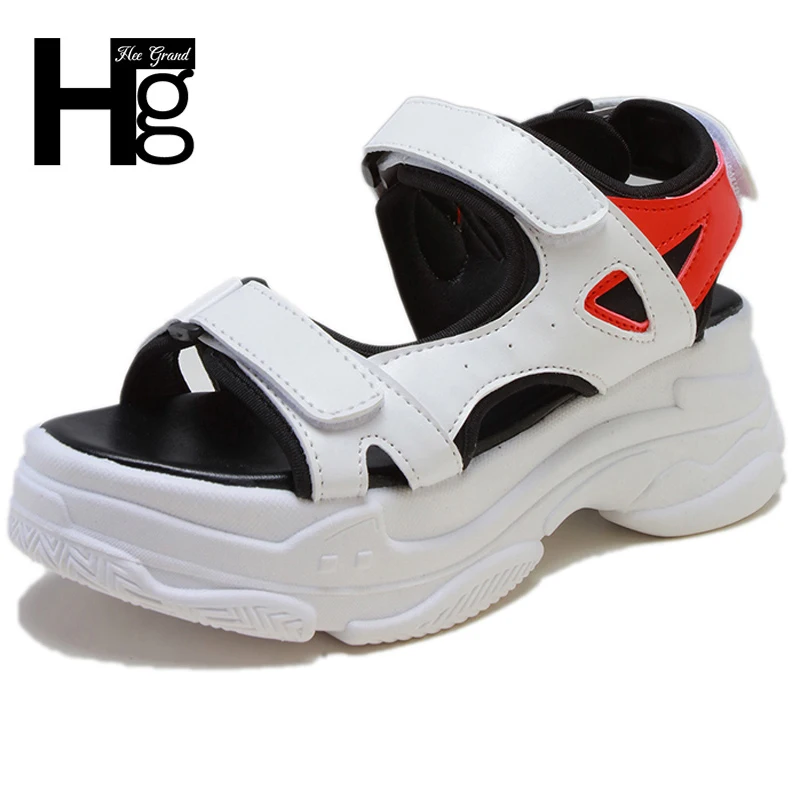 HEE GARND/босоножки на высоком каблуке Летняя обувь Женская Спортивная повседневная