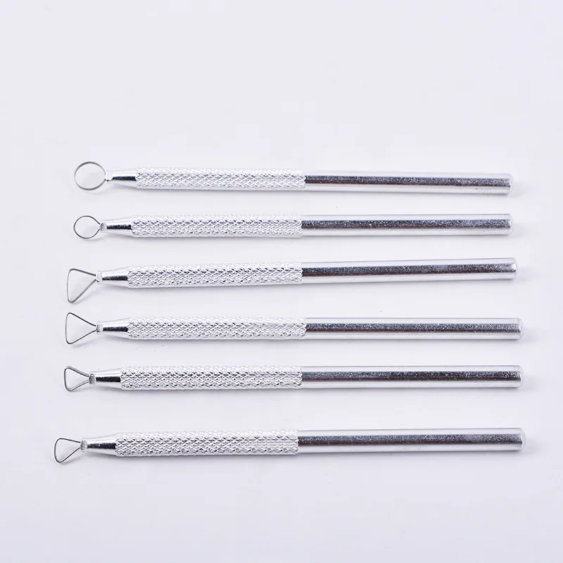 DINIWELL 6 шт металлическая ручка глиняный скребок Маленькая глиняная скульптура