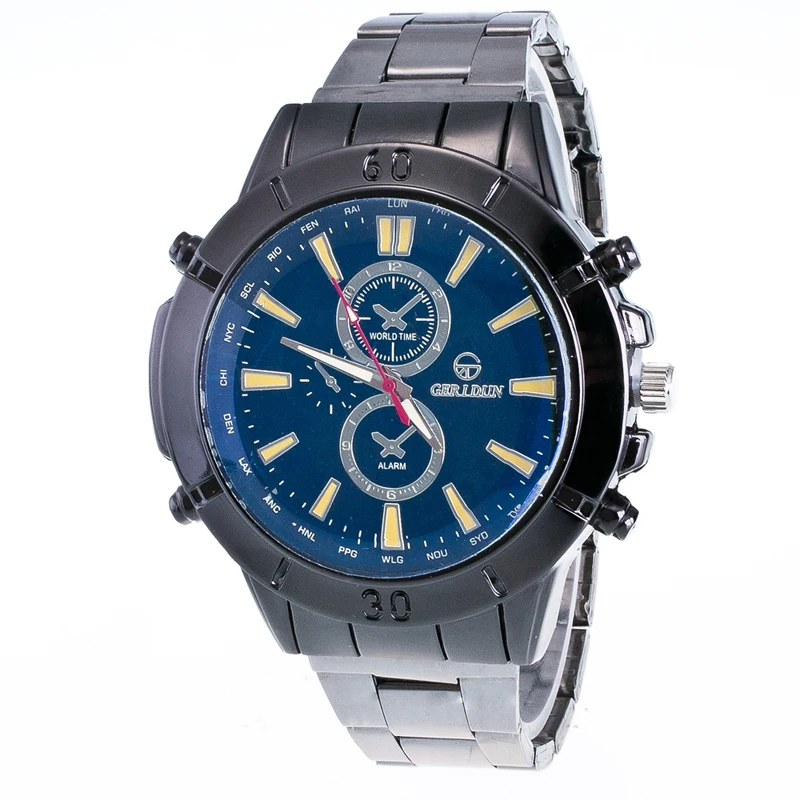 2017 Топ люксовый бренд мужские военные спортивные часы кварцевые полностью