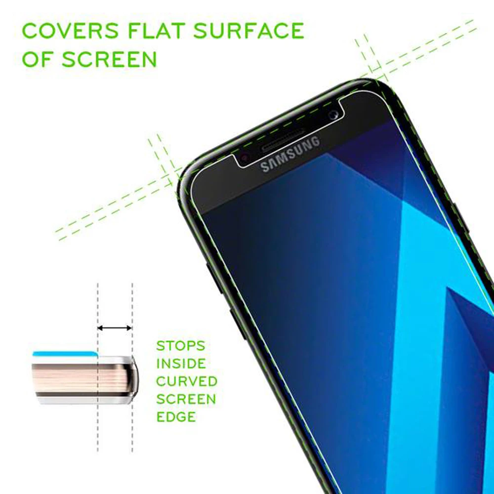Защитное стекло для samsung Galaxy A5, закаленное стекло A5, A510, A520, Защитная пленка для экрана 9H