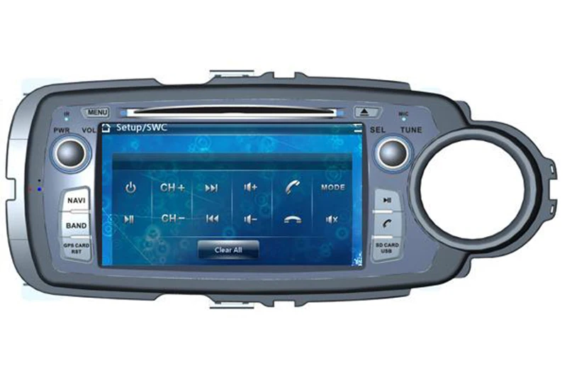 7 дюймовый автомобильный dvd плеер с GPS (опционально) аудио Радио стерео USB/SD AUX BT/TV