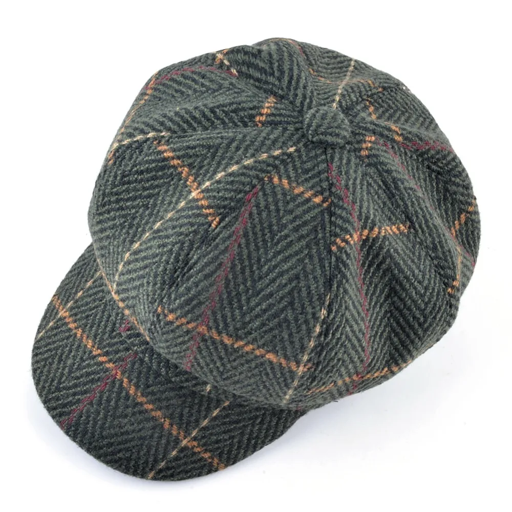 Для женщин шапка для мужчин газетчик Кепки осень-зима Повседневное унисекс ретро