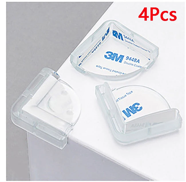 4Pcs Защитная силиконовая накладка на угловые края для детей, защита для угловых краев - Цвет: 4Pcs