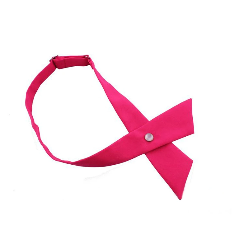 Hot Pink Кроссовер Твердые бабочки Бабочка бант галстук-бабочка узел, галстук-бабочка мужской галстук женские шеи галстуки полиэстер мужские аксессуары - Цвет: Hot Pink