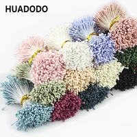 huadodo 1 5mm 400pcs artificial stamen handmade artificial flowers supplies for wedding party home decoration diy accessories