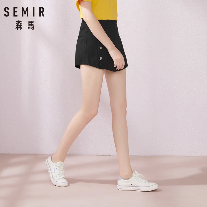 Женские повседневные шорты SEMIR облегающие из хлопка лето 2019 | Женская одежда
