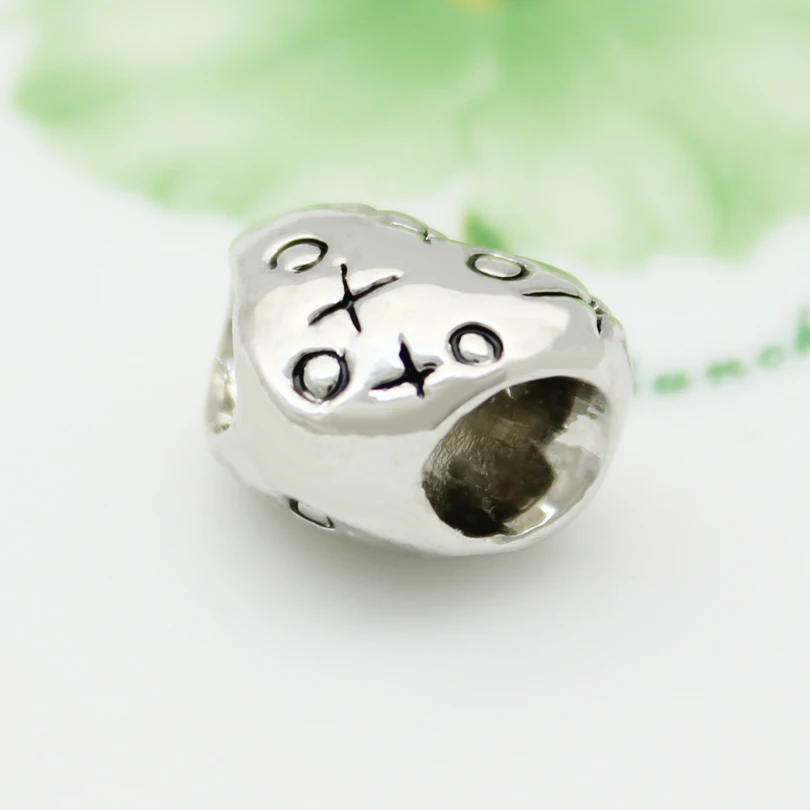 XOXO kisses сердце Дизайн Любовь Женщины Шарм браслет из бисера Подходит Pandora |