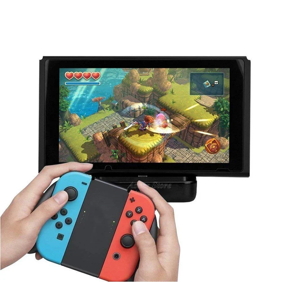 Контроллер Nintendo Switch с рукояткой удобный держатель для геймпада подставка