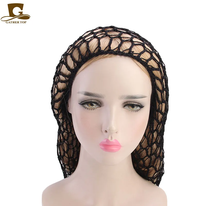 Женские очень длинные волосы для сна крючком Hairnet Sleep cap Snood Cover вискоза шляпы с