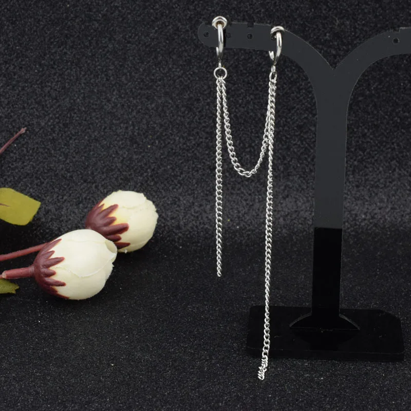 Корейские серьги гвоздики для мальчиков запонки из нержавеющей стали мужские в