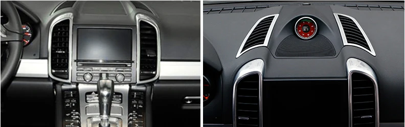 Lsrtw2017 Abs приборной панели автомобиля Кондиционер Vent Планки для Porsche Cayenne 2011 2012 2013 аксессуары