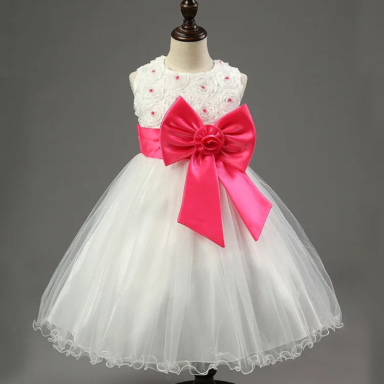 Cheap Toddler Flower Girl Party Dresses Cute Princess Costume 2016 Brand Kids Dress Girls Clothes for Birthday and Wedding | Детская
