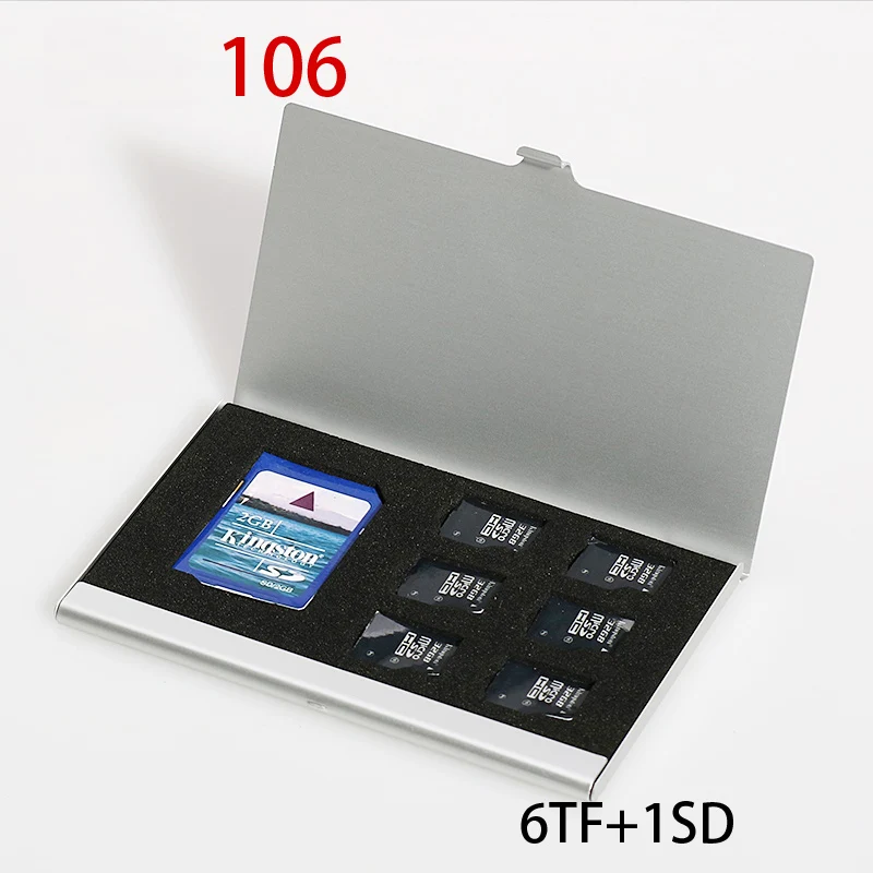 Серебряный однослойный алюминиевый 2 SD+ 3TF Micro SD Держатель для карт, контактный ящик для хранения, чехол, держатель для карт памяти, чехол, защита, высокое качество