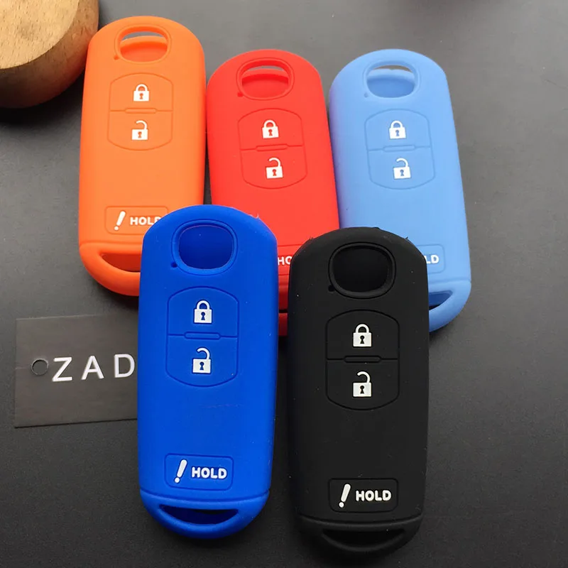 Силиконовый резиновый чехол ZAD для автомобильного ключа защитный Mazda M2 M3 M5 M6 GT 2015