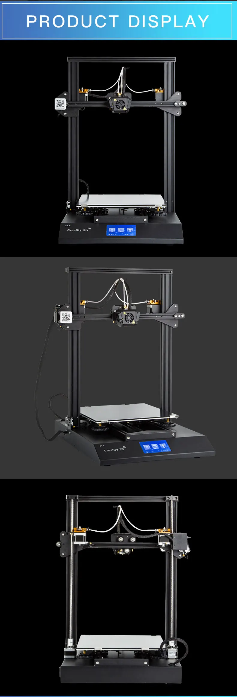 Creality CR-X 3D принтер с двойным цветом и 1 из полусобранного легкого использования DIY 3d принтер