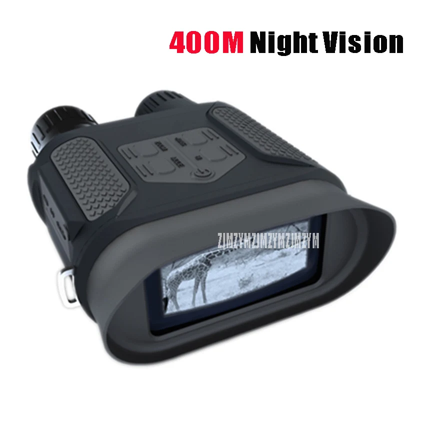 

WG400B цифровой HD бинокулярный NV спотер 31X ночного видения охотничий телескоп 1300ft/400M 2-дюймовый TFT LCD инфракрасный ИК-камера видеокамера