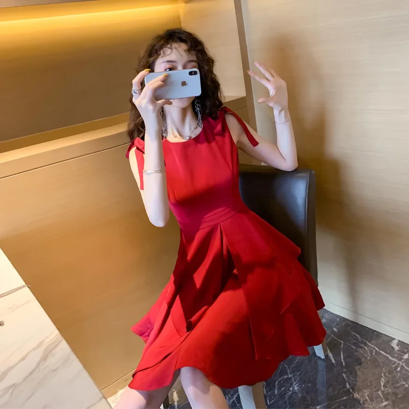 Большой размер Женский корсет без рукавов женские платья Modis летнее корейское