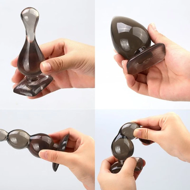 Leten силиконовые Анальная пробка для мужчин Секс игрушки 4 Размеры эластичные