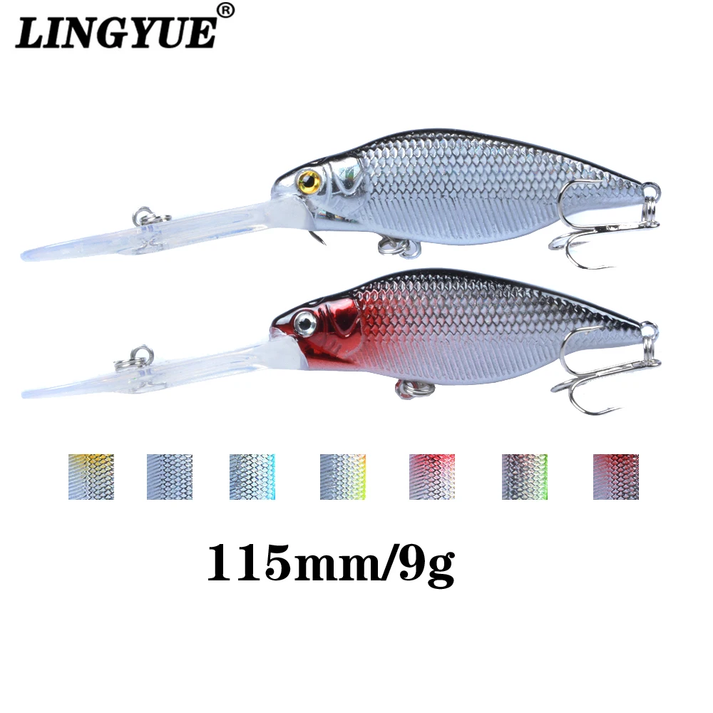 LINGYUE 1 шт. рыболовная приманка длинная губа гольян наживка 11 5 см/9 г воблер для