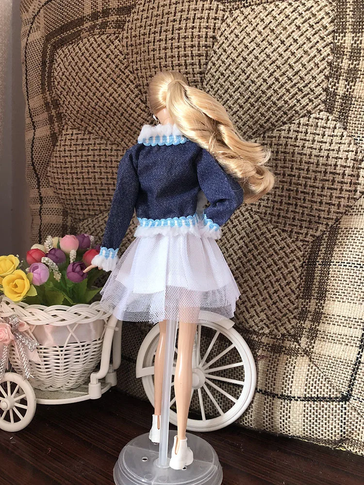 Летняя одежда набор рубашка джинсы брюки платье костюм для 1/6 BJD ST FR Кукла Синьи Барби, одежда куклы