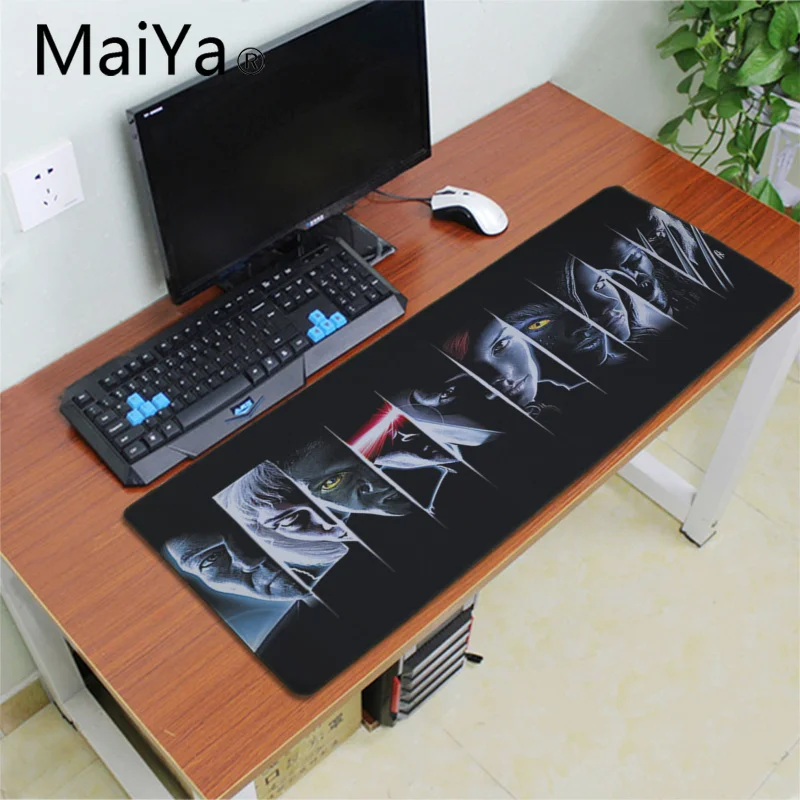 Lock Edge 40X90cm Maiya Дизайн Marvel X-men резиновая мышь Прочный Коврик для мыши на стол большой коврик для мыши клавиатуры коврик - Цвет: Lock Edge 40X90cm