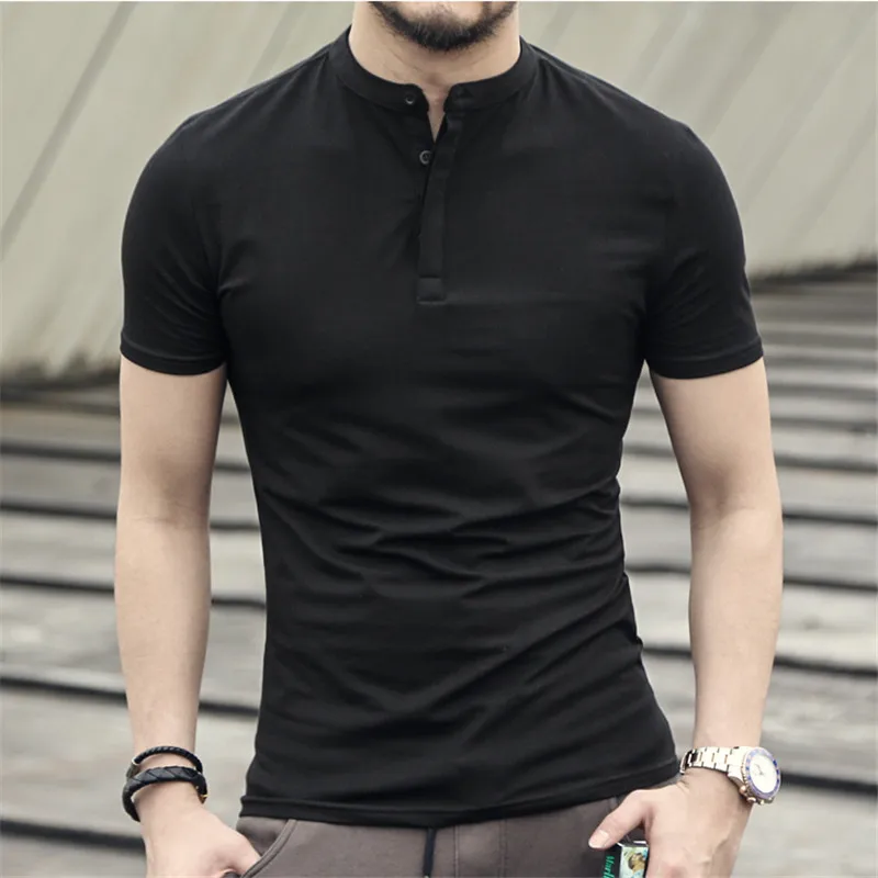 Бренд Для мужчин s Solid Polo Paul рубашка Masculina для модная мужская Повседневное Генри