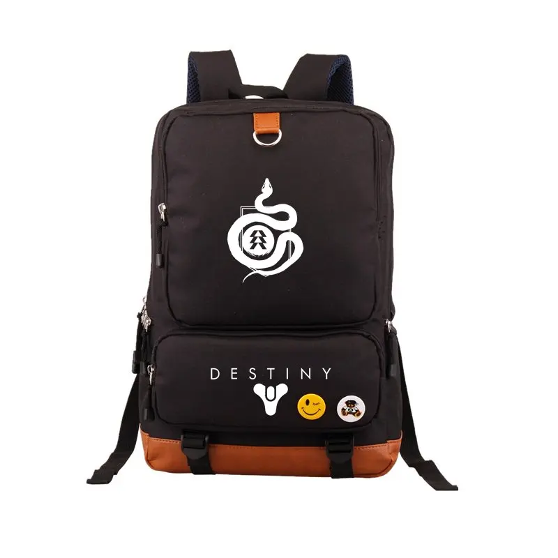 Горячая игра Destiny Железный баннер рюкзак черный школьные сумки Bookbag Косплей геймер Дети Подростки плечо ноутбук дорожные сумки подарок