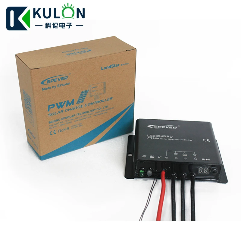 Etewer Landstar LS1024BPD LS2024BPD 10A 20A 12 V 24 V Солнечное зарядное устройство контроллер Лампа уличного освещения IP67 Водонепроницаемый