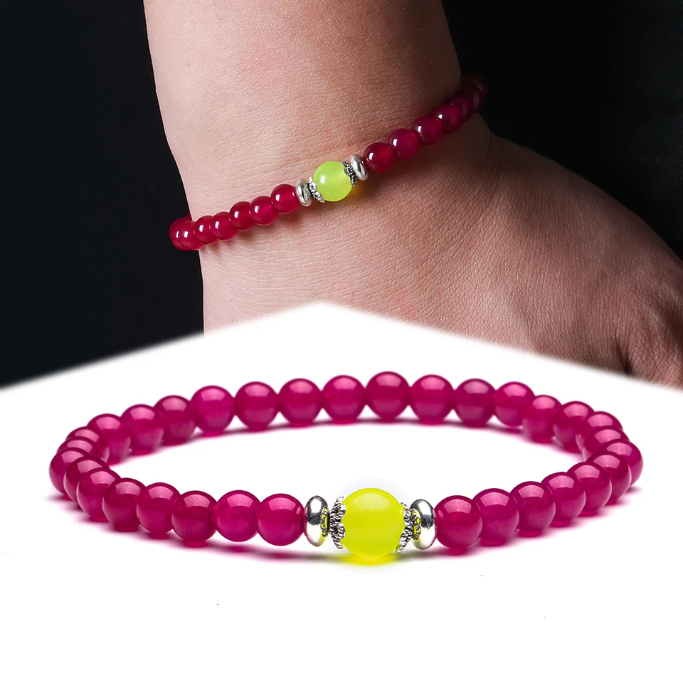 Charm Natural Stone Sweet and elegant Beads Strand Bracelet for Men Homme Male Women 2019 Men's Bracelets Accessories | Украшения и