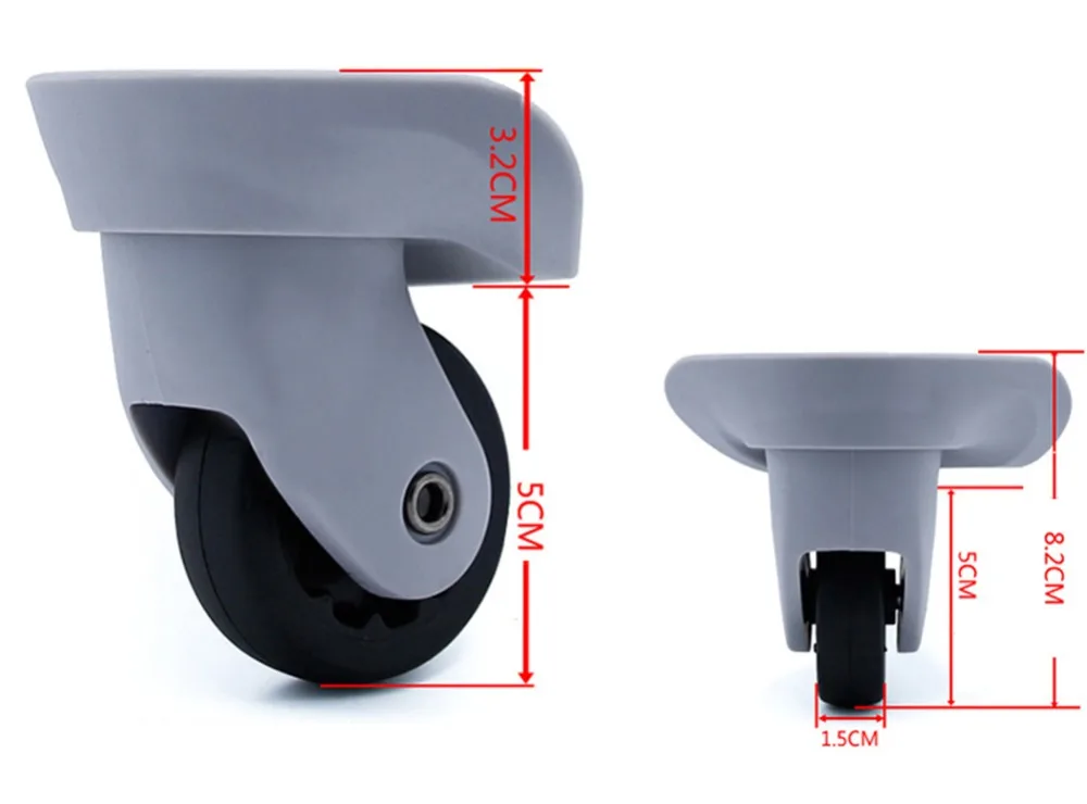 2Pcs A35 Mute Trolley Case Luggage Wheel Repair Universal Travel Suitcase Parts Accessories Replacement Wheels | Обустройство дома