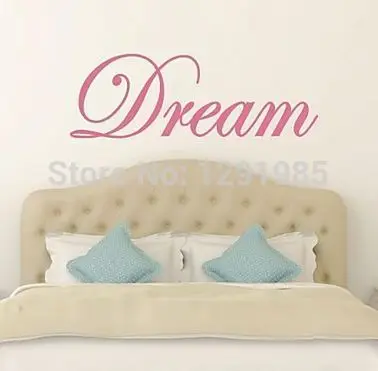 Dream Wall Quote Art Decal Sticker Home Decor Removable DIY wall sticker wedding decoration | Дом и сад
