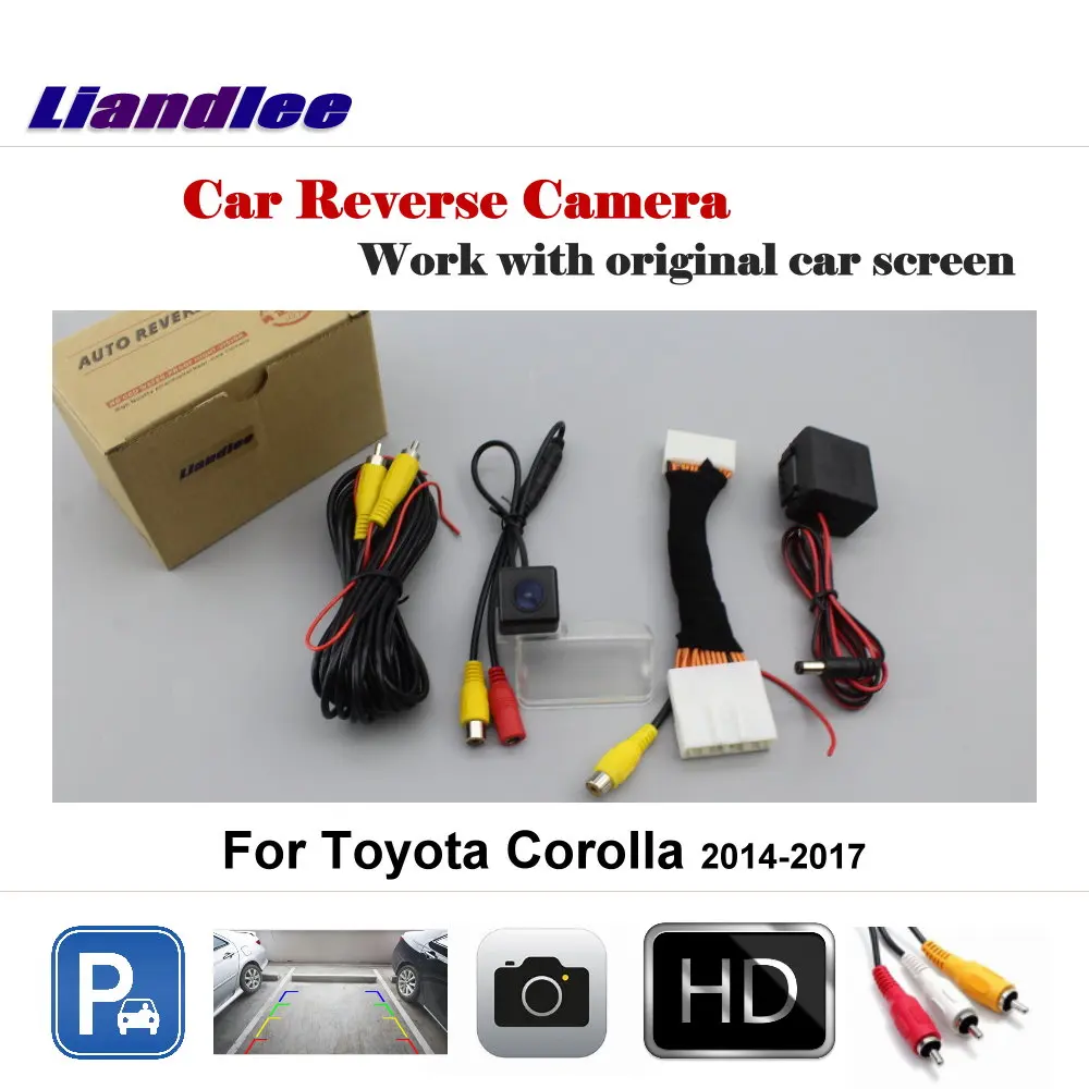 Liandlee Автомобильная обратная задняя камера для Toyota Corolla 2014-2017 / HD CCD парковочная