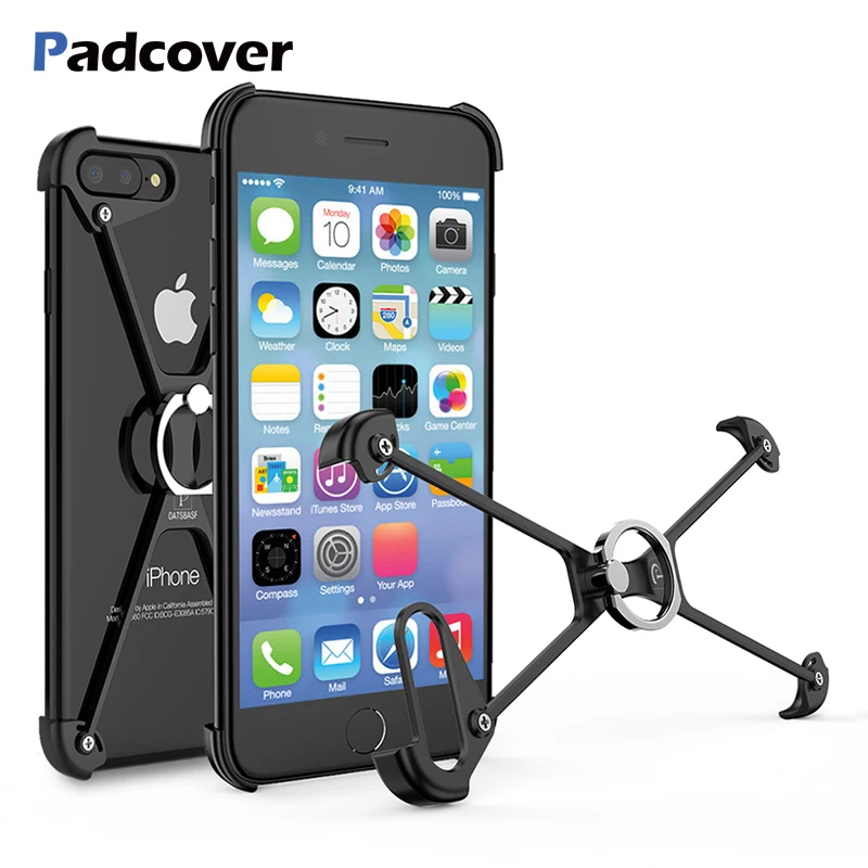 Роскошный металлический чехол X-образной формы для IPhone 7 7Plus персональный корпус