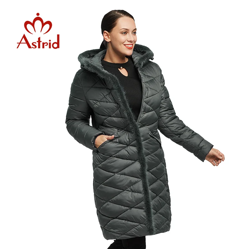 2018 Астрид зимняя куртка пальто Для женщин ветрозащитный Теплый утолщение хлопок