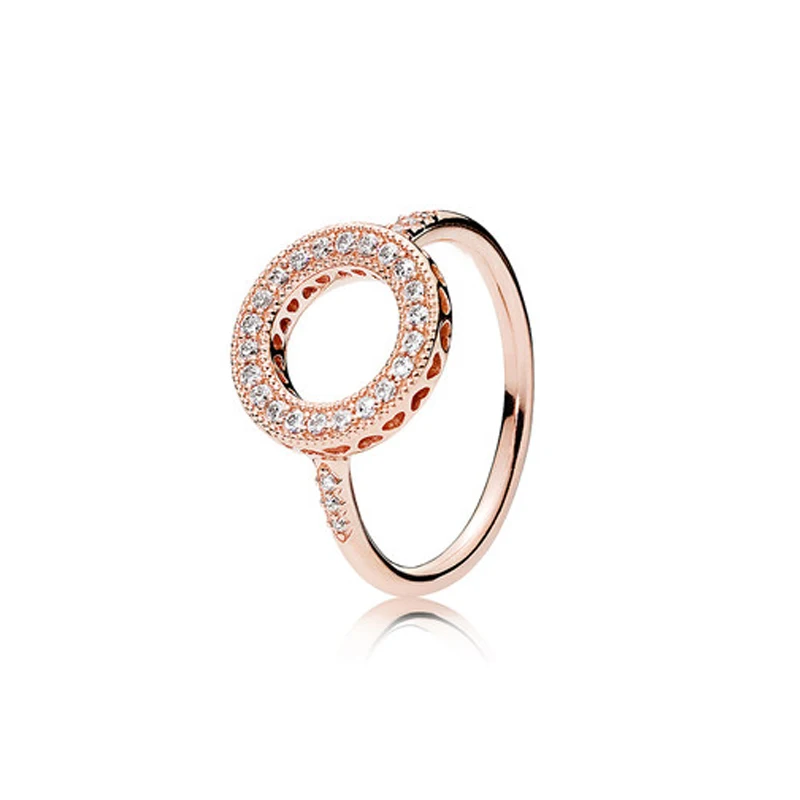 Женское кольцо из серебра 2017 пробы с фианитом|heart heart|925 sterling silversterling silver |