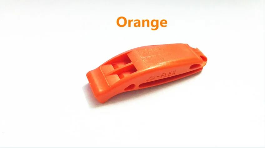 Orange Трёхполосный свисток для выживания на открытом воздухе, спасательный свисток для экстренной помощи, свисток с частотой высоких частот, аварийный свисток В1 - Цвет: Orange