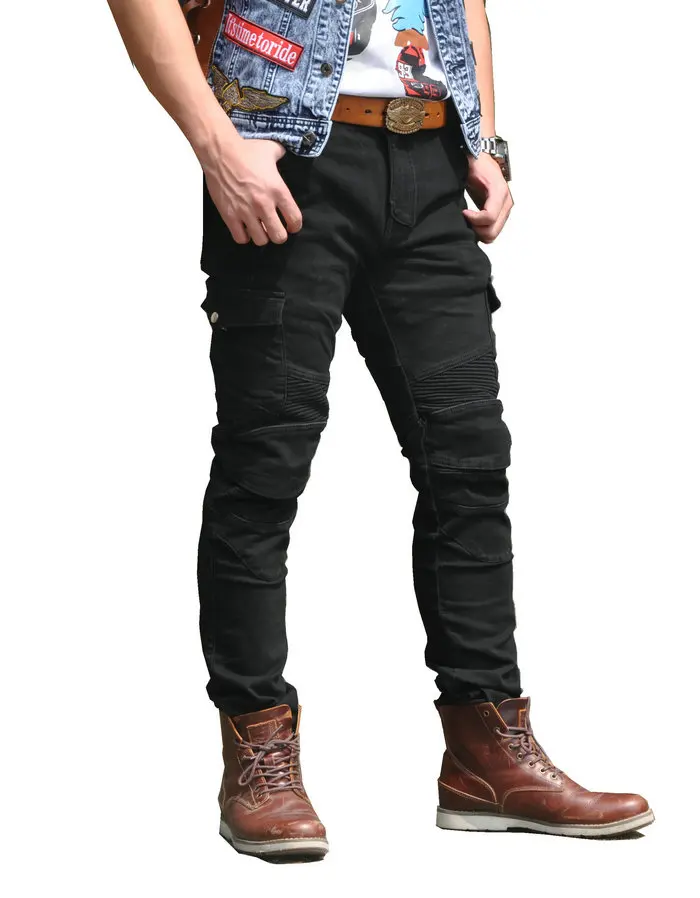 Новая мотоциклетная обувь брюки Для мужчин Moto Jeans мотоциклетные для верховой