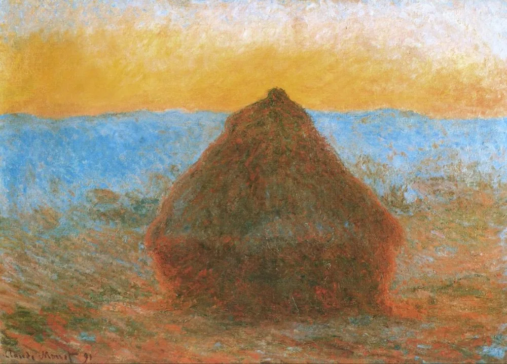 Высокое качество картина маслом холст репродукции Grainstack (1891) Клода монета ручная
