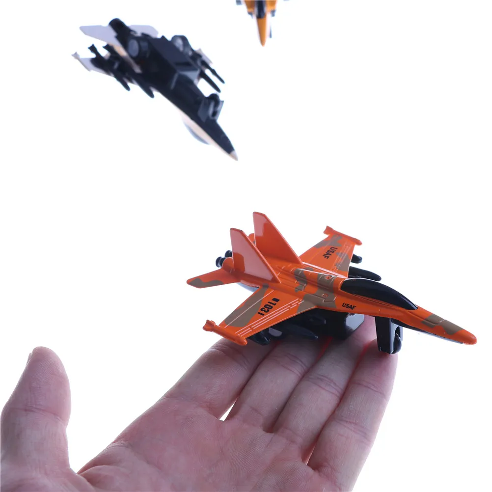 Дети тянуть обратно самолет настольная Игрушка Военная модельная игрушка