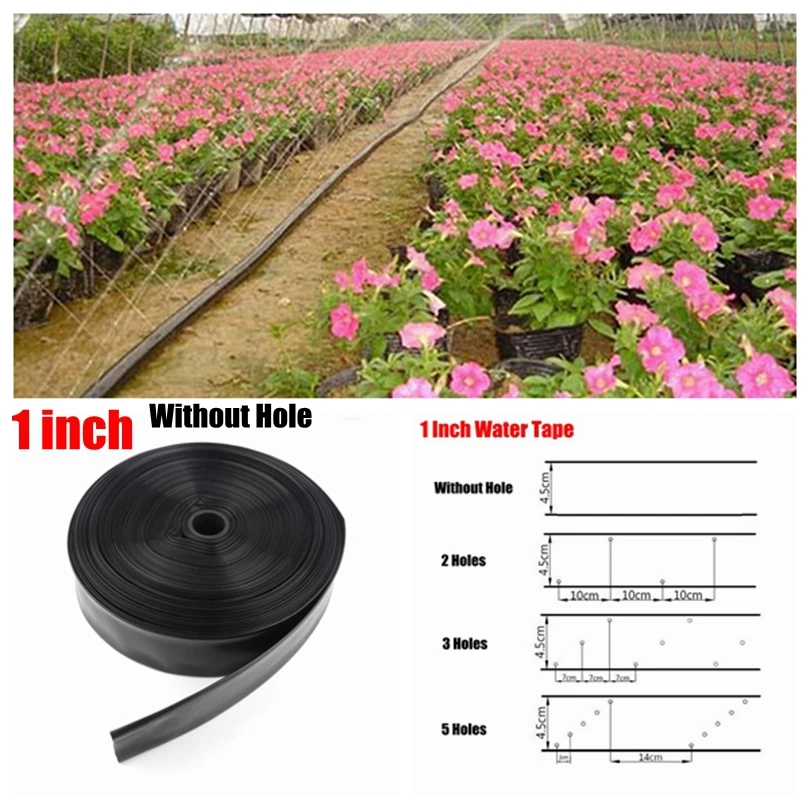 200m/Roll 1" N45 Without Hole Irrigation Hose Agricultural Soft Water Tape Garden Greenhouse Irrigation System Water Belt