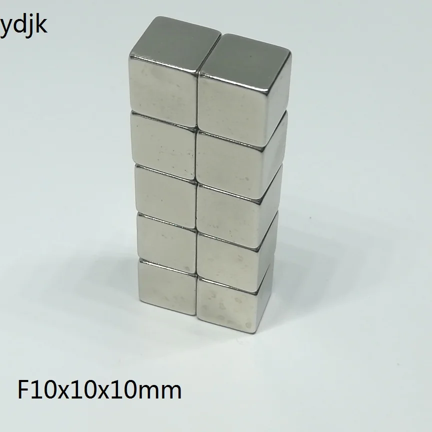 10 шт./лот N35 кубики магнит 10x10x10 мм супер сильный неодимовый магнит 10*10*10 мм NdFeB магниты 10 мм x 10 мм x 10 мм x 10 мм