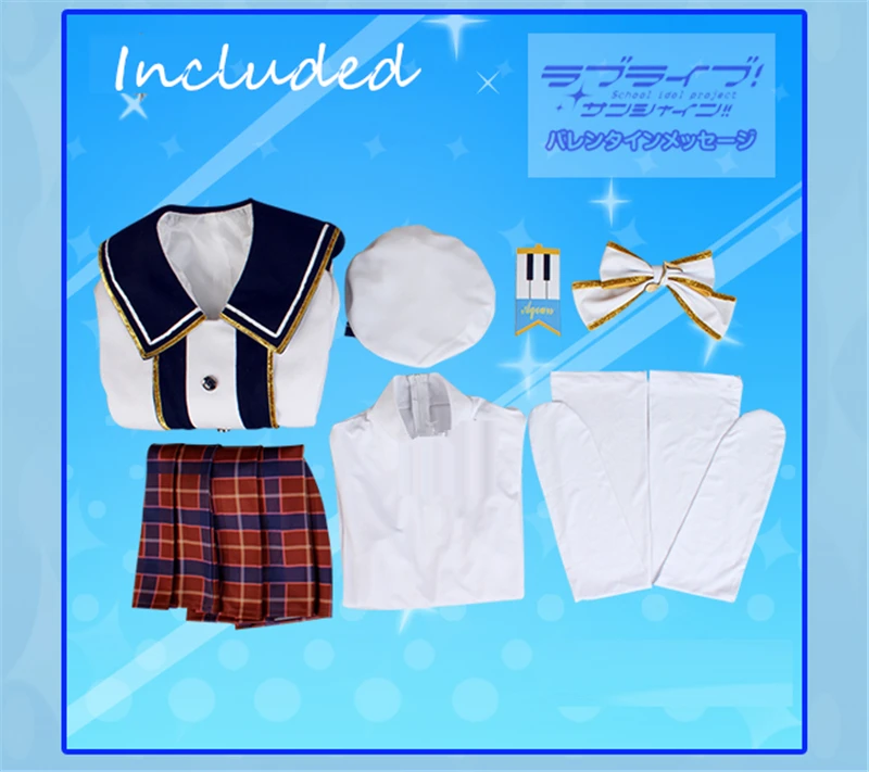 Женский костюм для косплея аниме Love Live Sunshine|Костюмы аниме| |