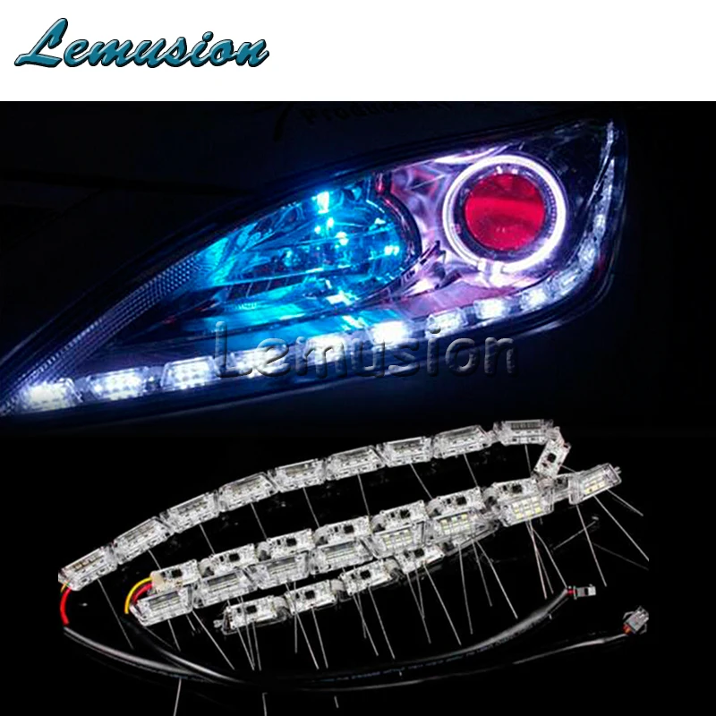 Автомобильный Стайлинг 1 пара светодиодный автомобильный Кристальный водяной