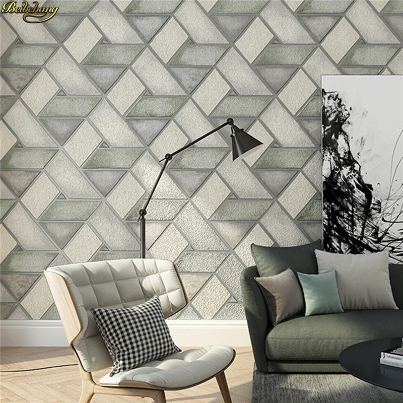 

beibehang papel de parede 3D classic wall paper home decor background floral wallcovering 3d Modern geometry wallpaper roll