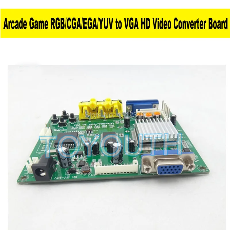 NEW Arcade Game RGB/CGA/EGA/YUV to VGA HD Video Converter Board HD9800/GBS8200 Hot green board | Спорт и развлечения