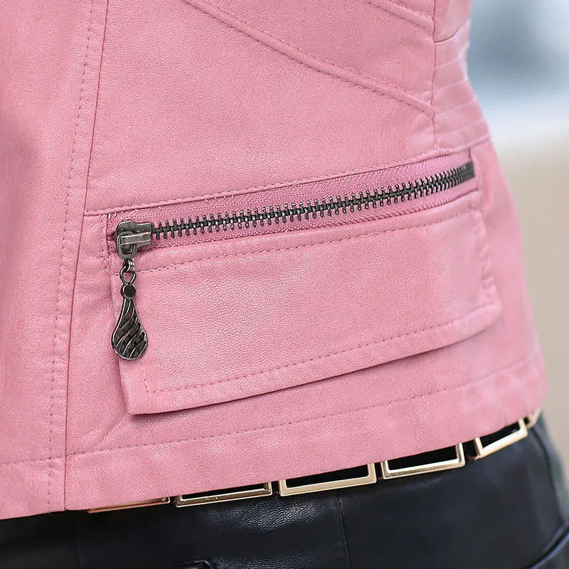 Женская кожаная куртка на каждый день мотоциклетная YM15 весна 2020 | одежда