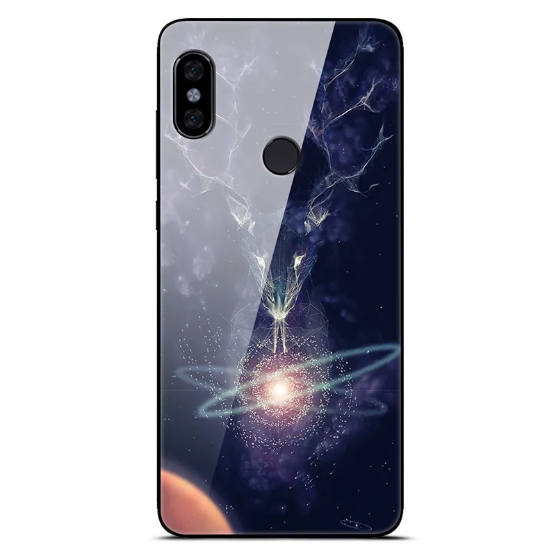 Чехол из закаленного стекла для Xiaomi Redmi Note 5, чехол с изображением планеты космос, стеклянный чехол на заднюю панель для Xiomi Redmi Note 5 Pro Redmi note5, 64 ГБ, 32 ГБ - Цвет: 27