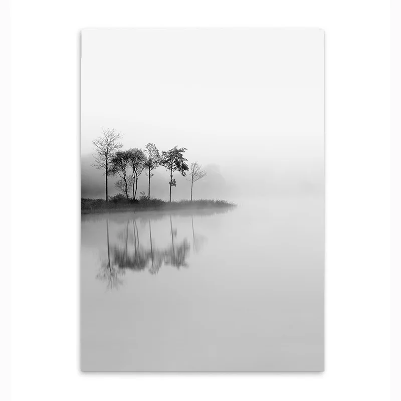 Lake 900D плакаты и принты, настенные художественные картины на холсте, настенные картины для гостиной, скандинавские украшения, NOR23 - Цвет: Lake